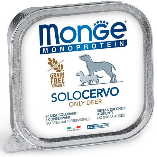 Monge Monoprotein Paté Solo Cervo 150g - MONGE - 34289896915160