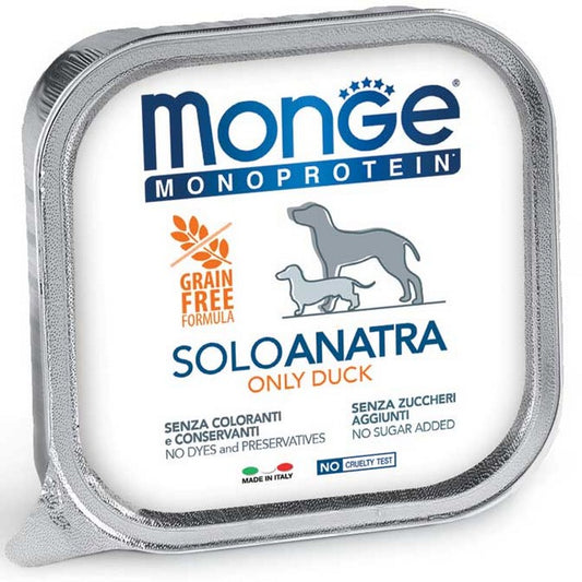 Monge Monoprotein Paté Solo Anatra 150g - MONGE - 34289896653016