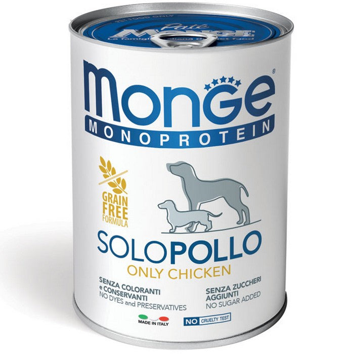 Monge Monoprotein Paté Solo Pollo 400g - MONGE - 34317858635992