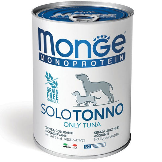 Monge Monoprotein Paté Solo Tonno 400g - MONGE - 34289899798744