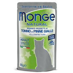 Monge Natural Gatto Pezzetti di Tonno a pinne gialle - Adult 80g