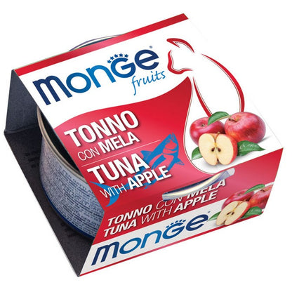 Monge Fruits Gatto Pezzetti di Tonno con Mela - Adult 80g