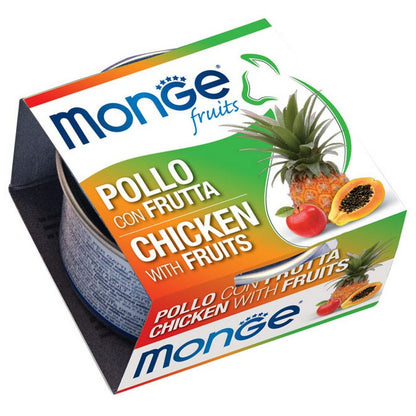 Monge Fruits Gatto Pezzetti di Pollo con Frutta - Adult 80g