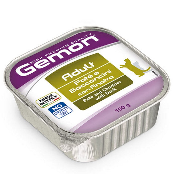 Gemon Gatto Paté e Bocconcini con Anatra 100g