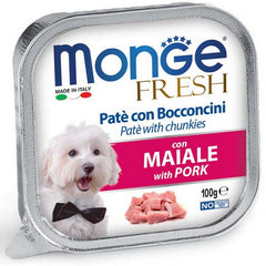 Monge Fresh Paté e Bocconcini con Maiale 100g