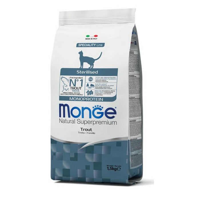 Monge Natural Superpremium Gatto Sterilised Monoprotein - Trota - MONGE - 34290008457432