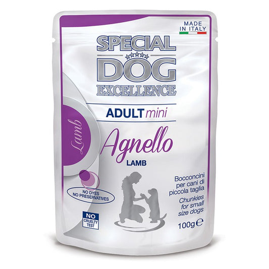 Special Dog Excellence Mini Adult Bocconcini con Agnello 100g - MONGE - 