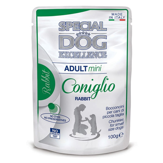 Special Dog Excellence Mini Adult Bocconcini con Coniglio 100g - MONGE - 