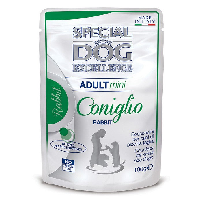 Special Dog Excellence Mini Adult Bocconcini con Coniglio 100g - MONGE - 34318060847320