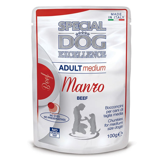 Special Dog Excellence Medium Adult Bocconcini con Manzo 100g - MONGE - 