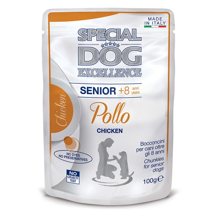 Special Dog Excellence Senior Bocconcini con Pollo 100g - MONGE - 34318063861976