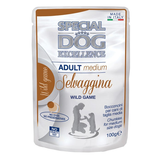 Special Dog Excellence Medium Adult Bocconcini con Selvaggina 100g - MONGE - 