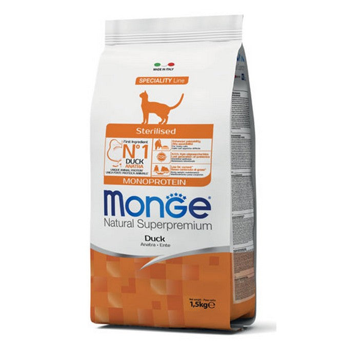 Monge Natural Superpremium Gatto Sterilised Monoprotein - Anatra - MONGE - 34417438163160
