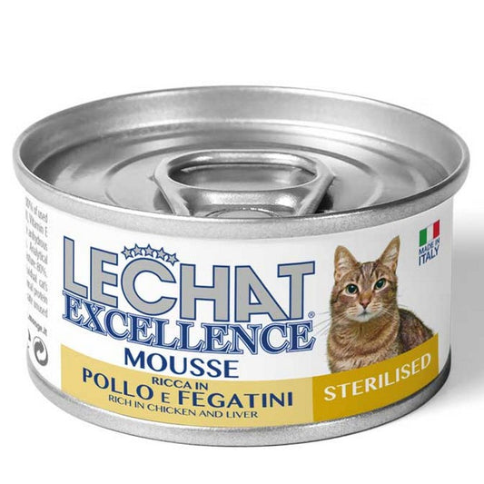 LeChat Excellence Mousse Ricca in Pollo e Fegatini - Sterilised 85g - MONGE - 34289797791960