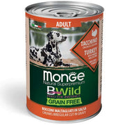 Monge Bwild Grain Free All Breeds Adult Tacchino con zucca e zucchine 400g