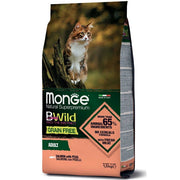 Monge BWild Gatto Grain Free Adult Salmone con piselli