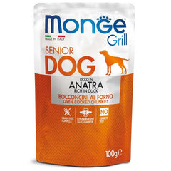 Monge Grill Bocconcini - Ricco in Anatra - Senior 100g