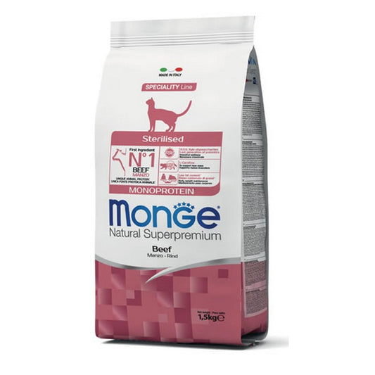 Monge Natural Superpremium Gatto Sterilised Monoprotein - Manzo - MONGE - 