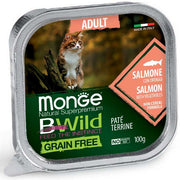 Monge BWild Gatto Grain Free Adult Salmone con ortaggi 100g