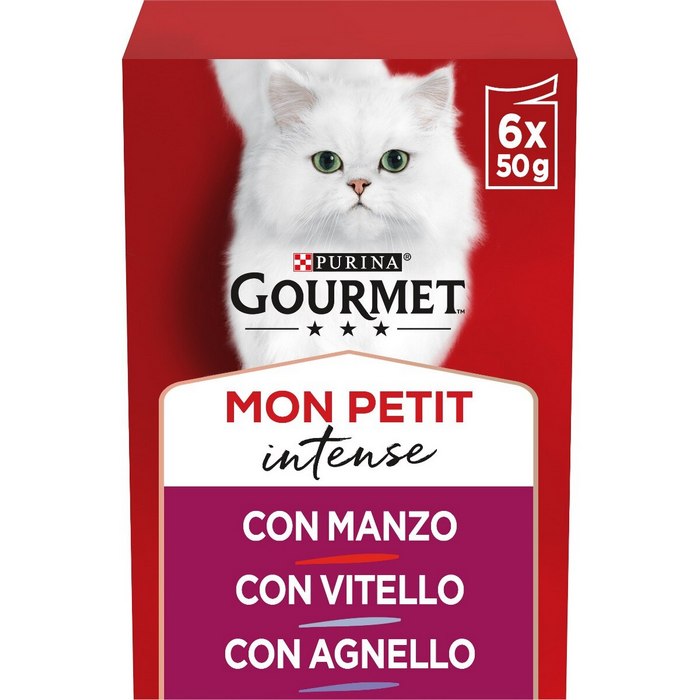 Purina Gourmet Mon Petit Selezione prelibata con manzo, agnello e vitello 6x50g