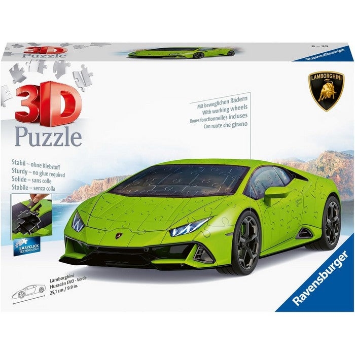 Lamborghini Huracan verde Puzzle 3D