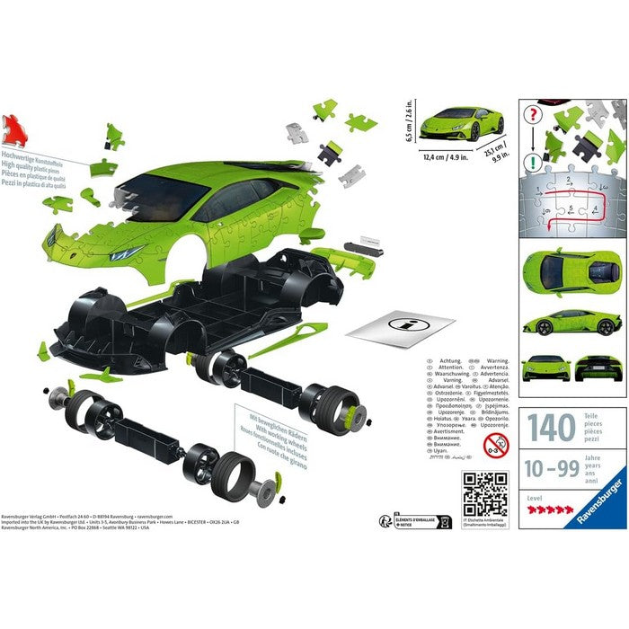 Lamborghini Huracan verde Puzzle 3D