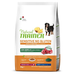 Natural Trainer Sensitive No Gluten Medium Maxi Adult con Agnello