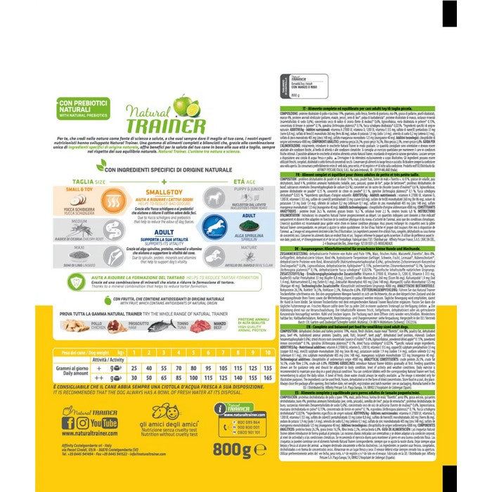 Natural Trainer Small&Toy Adult con Manzo