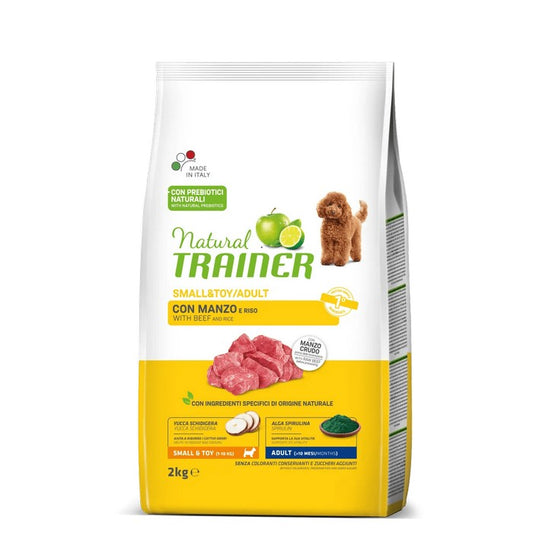 Natural Trainer Small&Toy Adult con Manzo - NATURAL TRAINER - 64761931858298