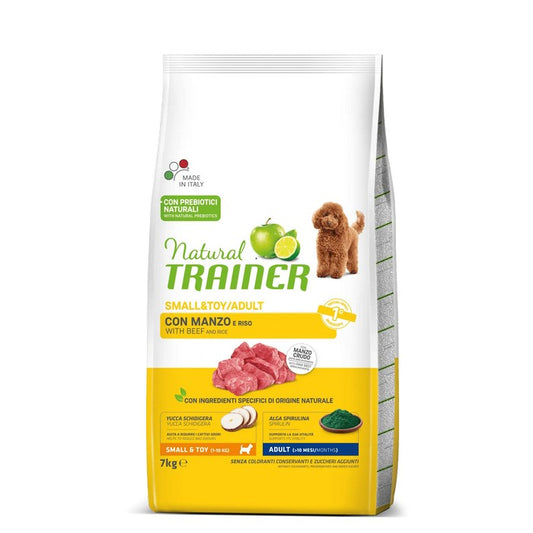 Natural Trainer Small&Toy Adult con Manzo - NATURAL TRAINER - 64761931858298
