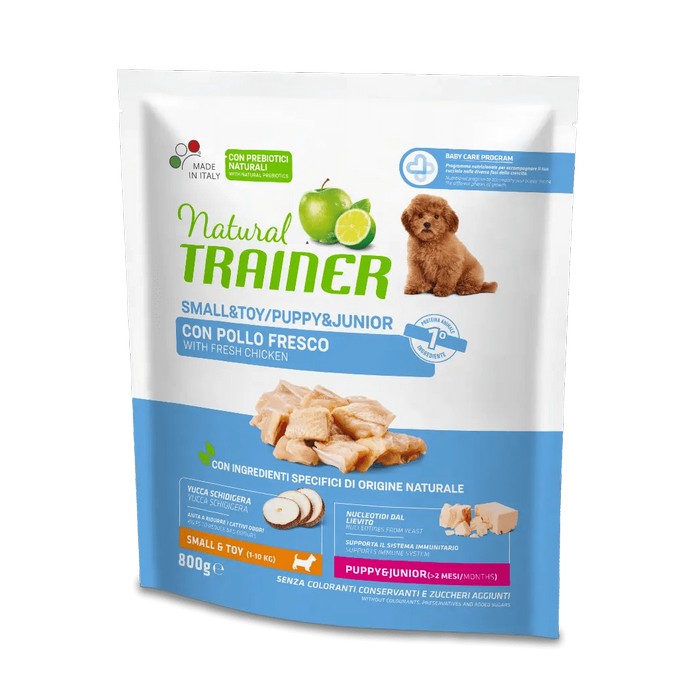 Natural Trainer Small&Toy Puppy Junior con Pollo fresco - NATURAL TRAINER - 64761958564218