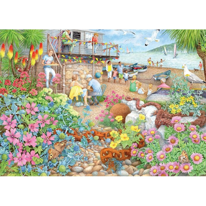Puzzle per adulti 1000 pezzi Caffe su Spiaggia