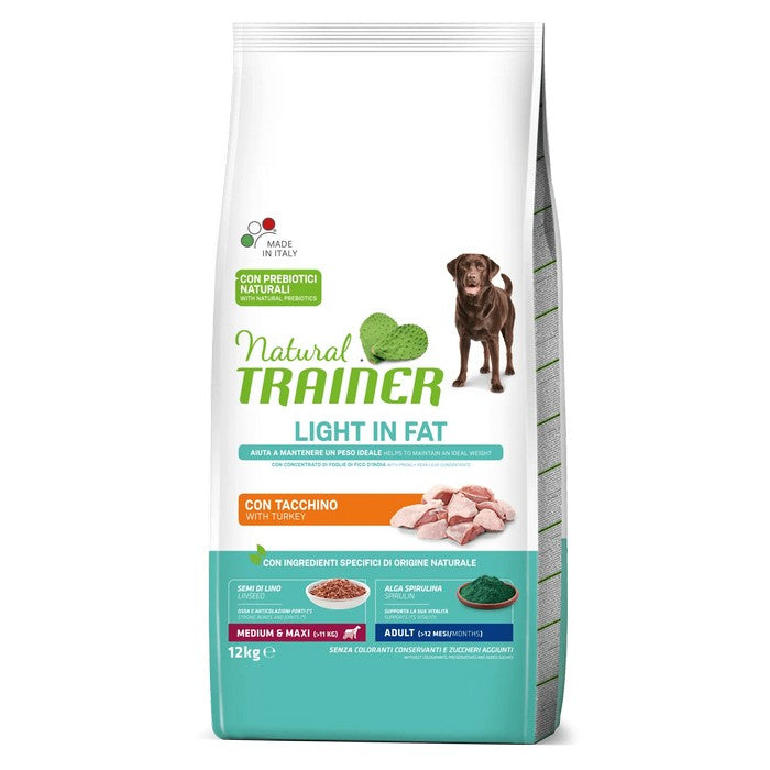 Natural Trainer Medium Maxi Adult Light in fat con Tacchino - NATURAL TRAINER - 64761880904058