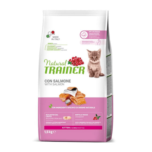 Natural Trainer Cat Kitten con Salmone - NATURAL TRAINER - 64761857343866