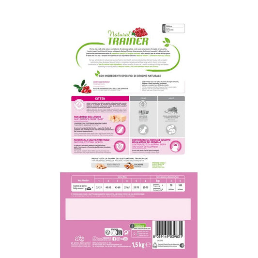 Natural Trainer Cat Kitten con Salmone - NATURAL TRAINER - 64761857343866