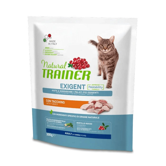 Natural Trainer Cat Adult Exigent con Tacchino - NATURAL TRAINER - 64761814253946