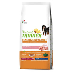Natural Trainer Sensitive No Gluten Medium Maxi Adult con Maiale