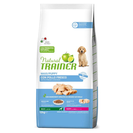 Natural Trainer Maxi Puppy con Pollo fresco - NATURAL TRAINER - 64761872613754