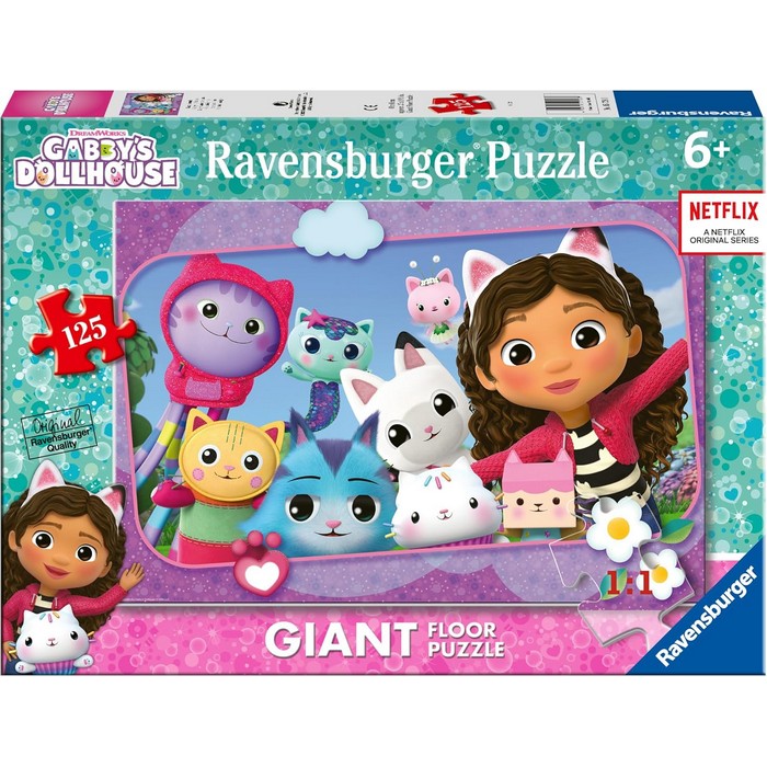 Puzzle Giant per bambini 125 pezzi Gabby's Dollhouse