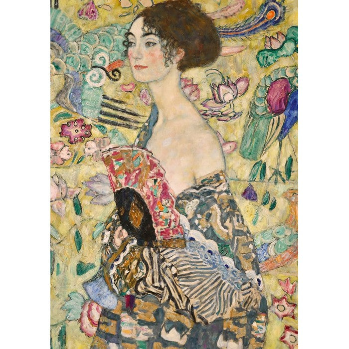 Puzzle per adulti 1000 pezzi Klimt Signora col Ventaglio