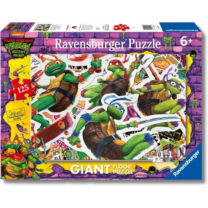 Puzzle Giant per bambini 125 pezzi Tartarughe Ninja
