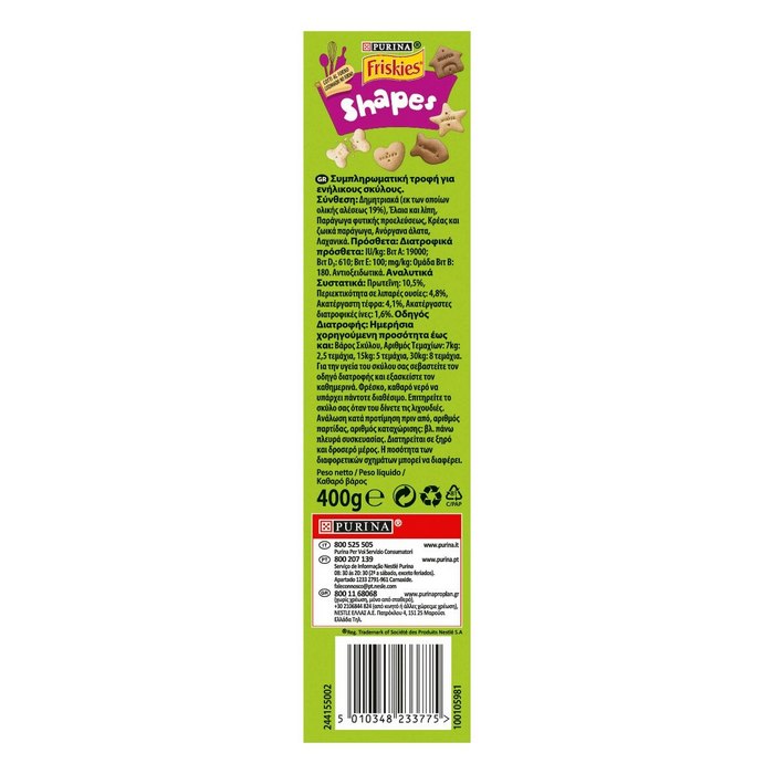Purina Friskies Shapes Biscotti per cane 400g