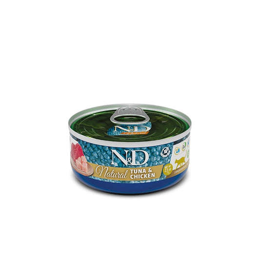 N&D Natural Cat Tonno e pollo Adult 70g - FARMINA - 64826471186810