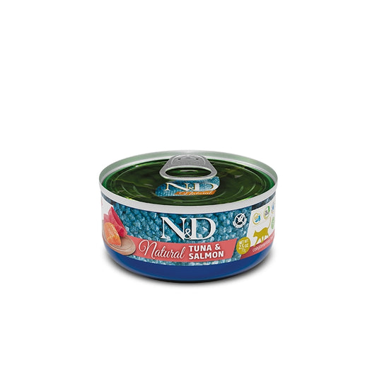 N&D Natural Cat Tonno e salmone Adult 70g - FARMINA - 64826472235386