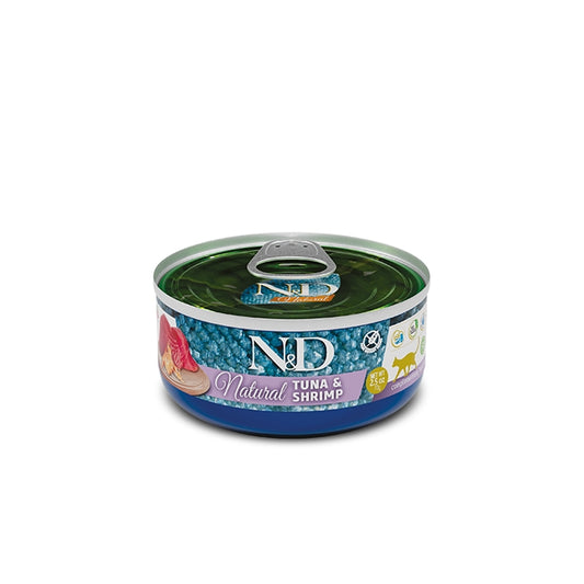 N&D Natural Cat Tonno e gamberetti Adult 70g - FARMINA - 64826470924666