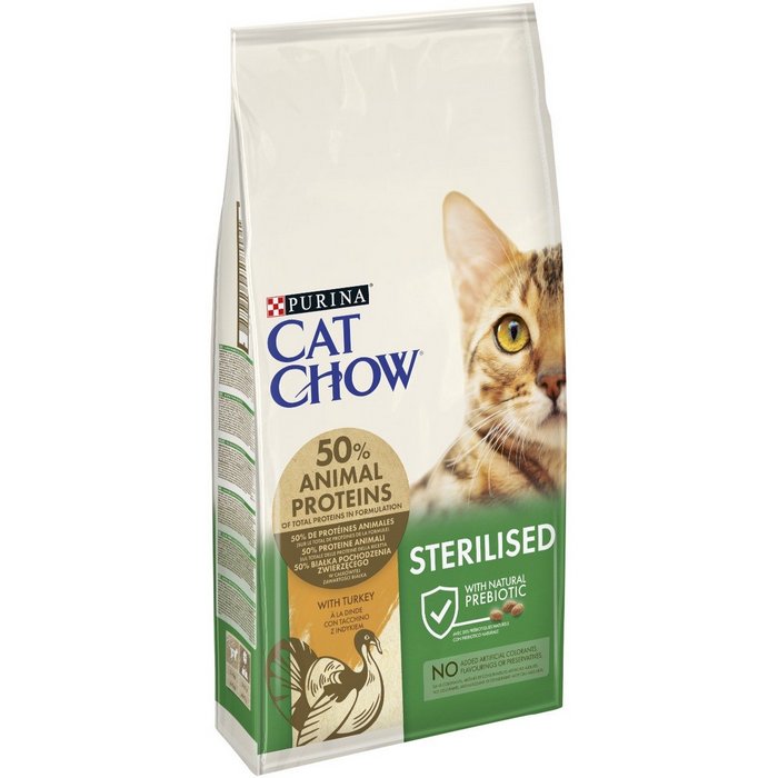 Purina Cat Chow Adult Sterilised ricco in tacchino