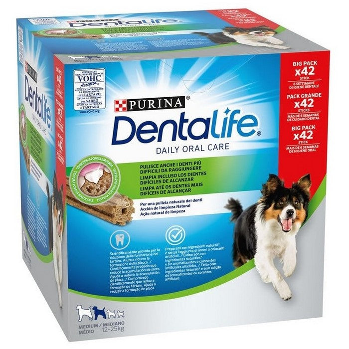 Purina Dentalife Multipack Snack cane per l'igiene orale Medium 42 stick