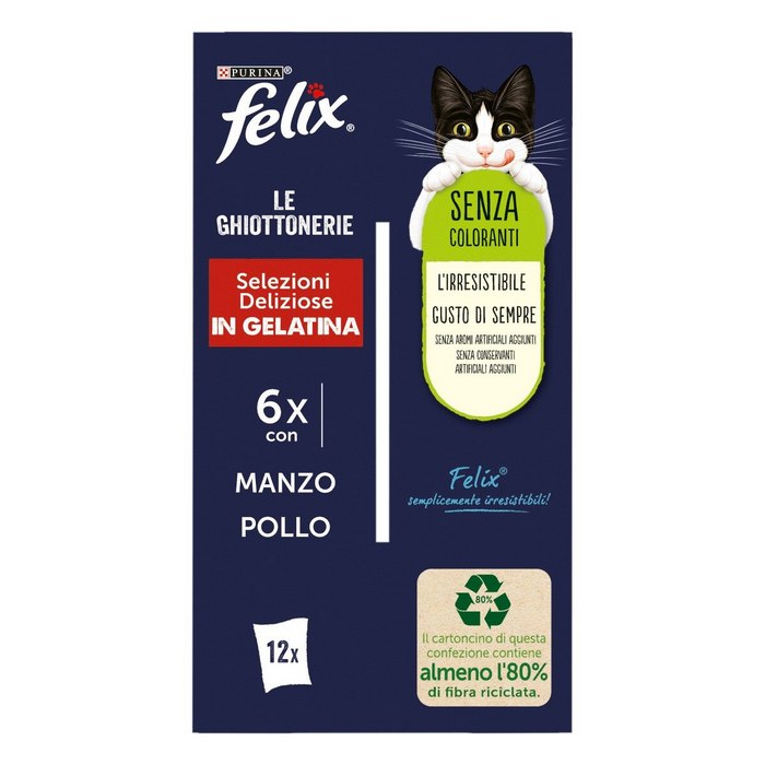 Purina Felix Le Ghiotterie Selezioni Deliziose 12x85g