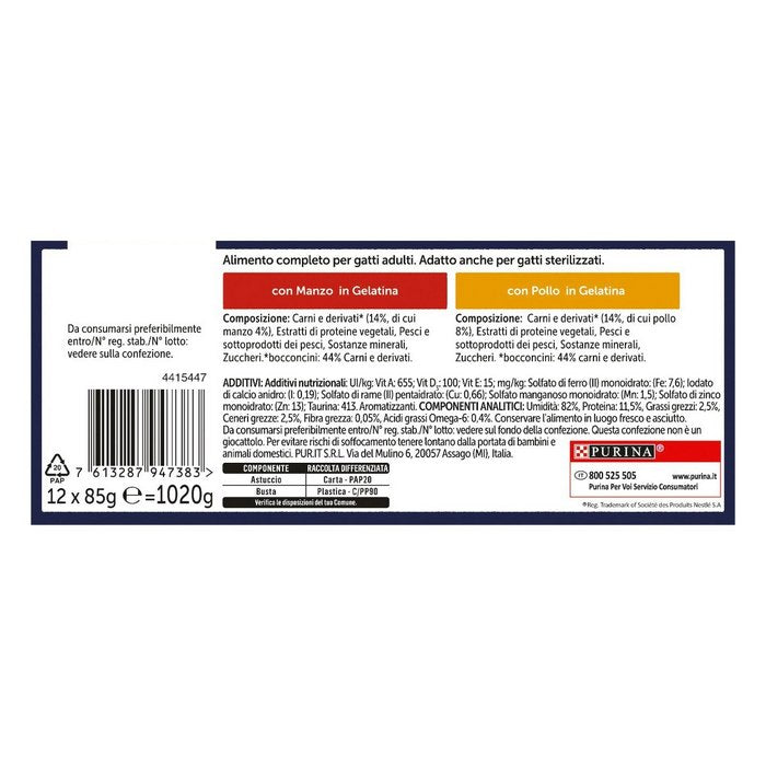 Purina Felix Le Ghiotterie Selezioni Deliziose 12x85g