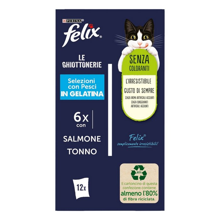 Purina Felix Le Ghiotterie Selezioni con pesci 12x85g